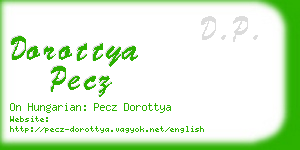 dorottya pecz business card